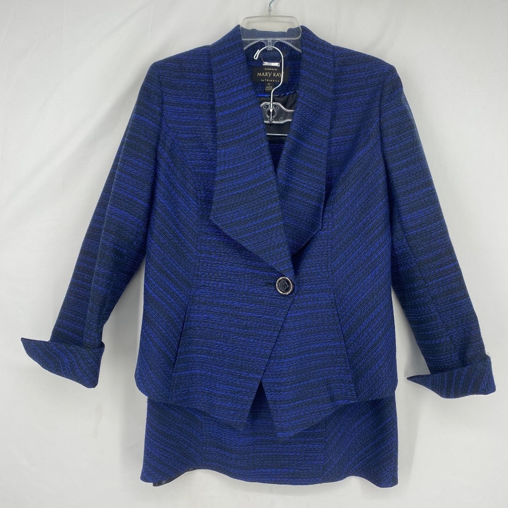 Mary Kay Women's Blue Textured Blazer